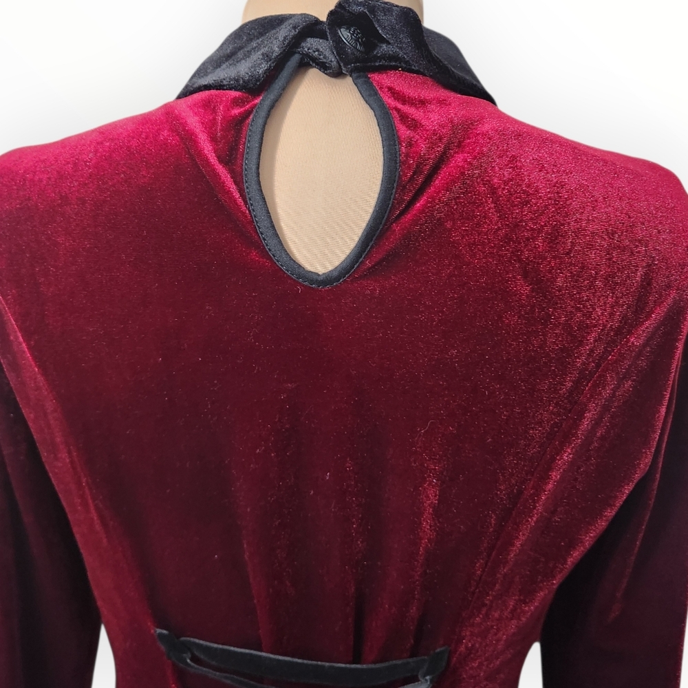 DOLLS KILL x PUNK RAVE "Dramatica" Velvet Skater Dress - Size M - Picture 9 of 14